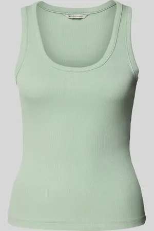 TOM TAILOR Slim Fit Tank Top in Rippoptik in , Größe S