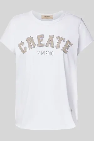 Mos Mosh T-Shirt mit Label-Print Modell 