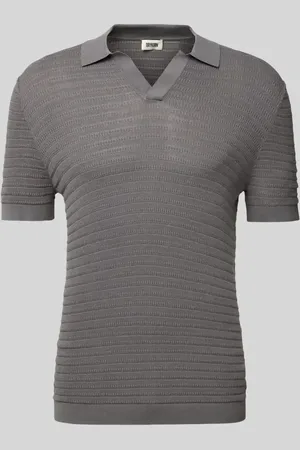 Drykorn Regular Fit Poloshirt mit V-Ausschnitt Modell 