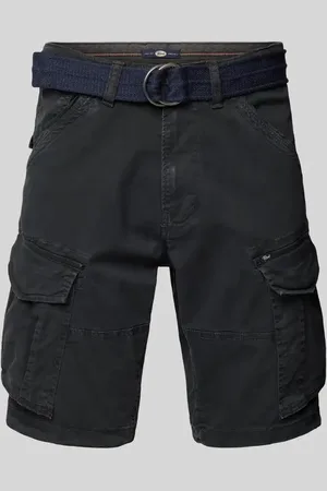 Petrol Industries Bermudas mit Cargotaschen und Gürtel in , Größe L