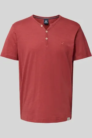 Lerros T-Shirt mit Serafino-Ausschnitt in , Größe L