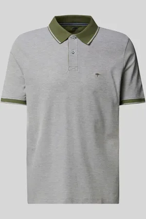 Fynch-Hatton Poloshirt mit Label-Stitching in , Größe 3XL