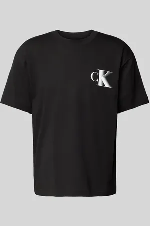 Calvin Klein T-Shirt mit Label-Print und Rundhalsausschnitt in , Größe L
