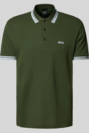 HUGO BOSS Regular Fit Poloshirt mit Label-Stitching Modell 