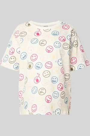 Jake*s Pyjama-Oberteil im Allover-Look mit Rundhalsausschnitt in , Größe L