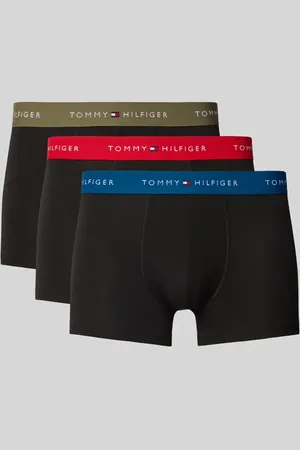 Tommy Hilfiger Regular Fit Trunks aus Baumwoll-Elasthan-Mix im 3er-Pack in , Größe L