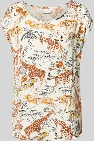 Apricot T-Shirt mit Rundhalsausschnitt in , Größe L