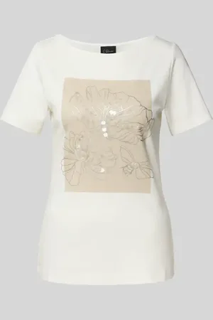 QS by s.Oliver Regular Fit T-Shirt aus reiner Baumwolle in , Größe 36