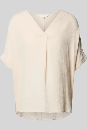 Apricot Blusenshirt mit V-Ausschnitt in , Größe L