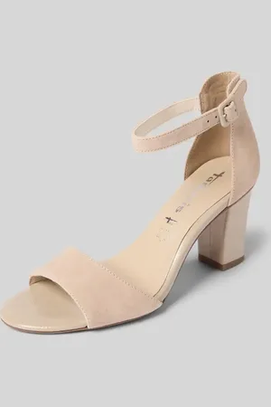Tamaris Sandalette aus Leder mit Blockabsatz in , Größe 37