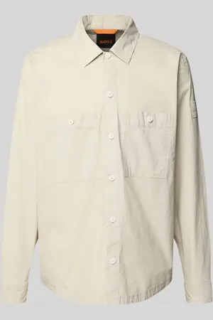 HUGO BOSS Regular Fit Hemdjacke mit Brusttaschen Modell 