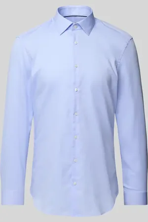 Jake*s Super Slim Fit Business-Hemd mit Knopfleiste in , Größe 35/36