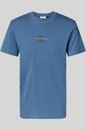 Calvin Klein T-Shirt mit Rundhalsausschnitt und Label-Stitching in , Größe L