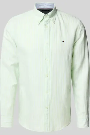 Tommy Hilfiger Regular Fit Freizeithemd aus Baumwoll-Leinen-Mix in , Größe L
