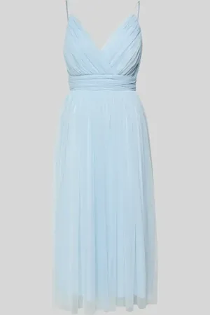 Lace & Beads Cocktailkleid mit Taillenband und V-Ausschnitt in , Größe L