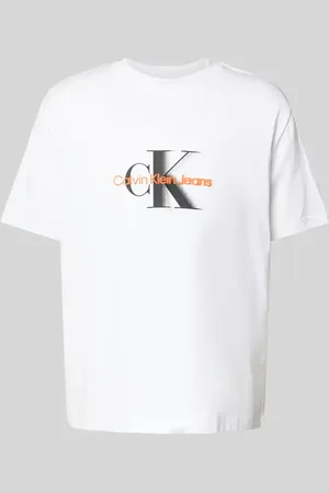 Calvin Klein T-Shirt mit Label-Print und Rundhalsausschnitt in , Größe L