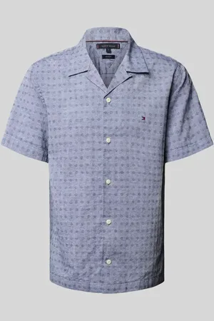Tommy Hilfiger Regular Fit Freizeithemd aus Baumwoll-Leinen-Mix in , Größe L