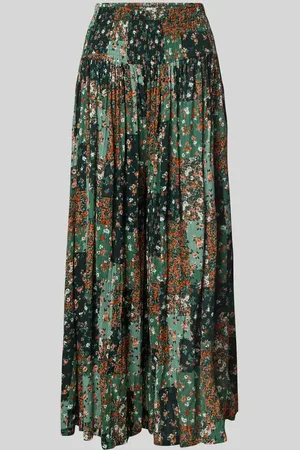 Apricot Hose aus Viskose mit elastischem Bund und Eingrifftaschen in , Größe L