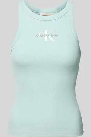Calvin Klein Tanktop mit Label-Stitching und Rundhalsausschnitt in , Größe L