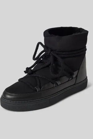 INUIKII Lederstiefel mit Label-Schriftzug in , Größe 42