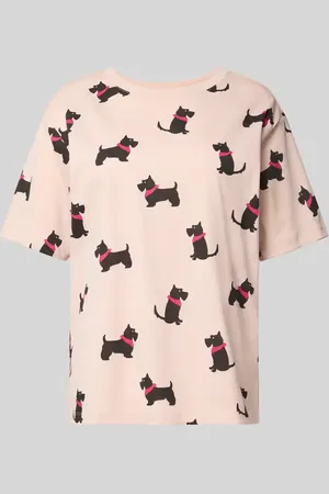 Jake*s Pyjama-Oberteil im Allover-Look mit Rundhalsausschnitt in , Größe L