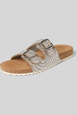 Tamaris Sandalette aus Leder mit Ziersteinbesatz in , Größe 36
