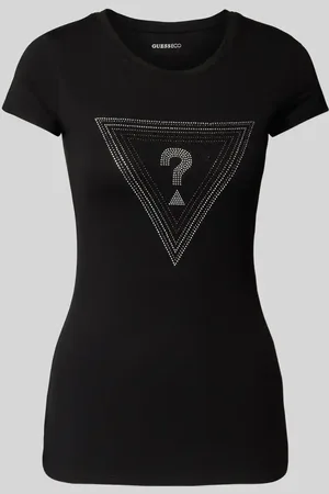 Guess T-Shirt mit Ziersteinbesatz in , Größe L