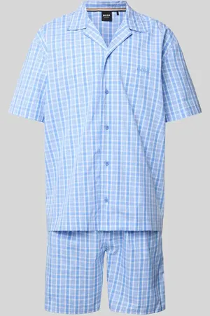 HUGO BOSS Pyjama mit Label-Stitching Modell 