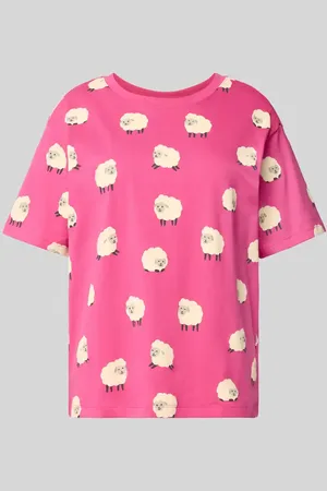 Jake*s Pyjama-Oberteil im Allover-Look mit Rundhalsausschnitt in , Größe L