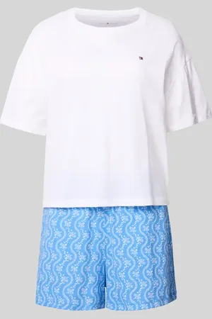Tommy Hilfiger Relaxed Fit Pyjama aus reiner Baumwolle in , Größe L