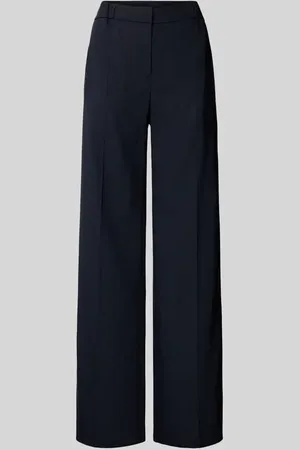HUGO BOSS Leinenhose aus Leinen-Mix mit elastischem Bund Modell 