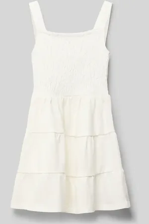 MANGO Kleid im Stufen-Look mit Smok-Details in , Größe 128