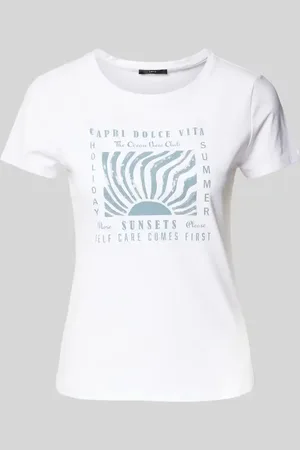 Zero T-Shirt mit Label-Print in , Größe 38