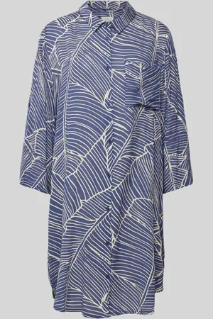 Kaffe Knielanges Kleid mit Brusttasche Modell 