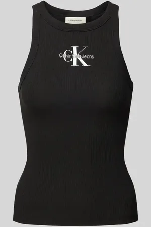 Calvin Klein Tanktop mit Label-Stitching und Rundhalsausschnitt in , Größe L
