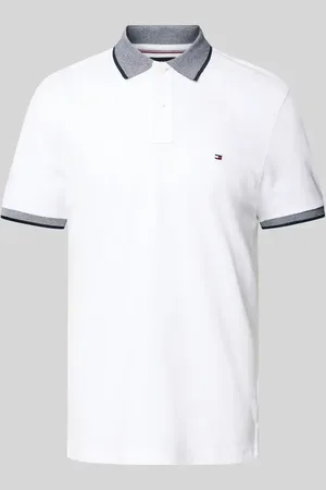 Tommy Hilfiger Regular Fit Poloshirt aus Baumwoll-Leinen-Mix in , Größe L