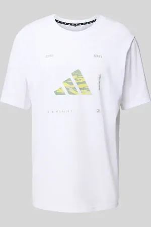 adidas T-Shirt mit Label-Print in , Größe L
