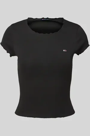 Tommy Hilfiger Slim Fit T-Shirt aus Baumwoll-Elasthan-Mix in , Größe L