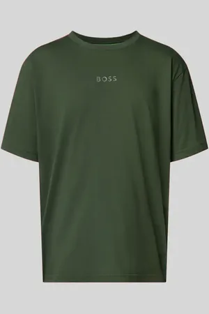 HUGO BOSS T-Shirt mit Label-Print und Rundhalsausschnitt in , Größe L