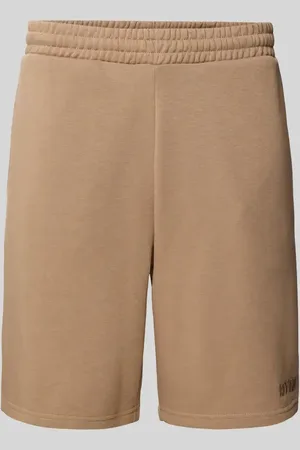 Review Relaxed Fit Sweatshorts mit Label-Stitching in , Größe L