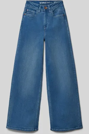 Garcia Wide Leg Jeans mit ausgefranstem Saum Modell 