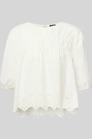 Pieces® Relaxed Fit Bluse aus reiner Baumwolle Modell 