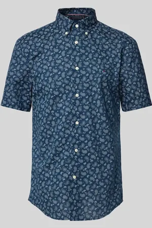 Tommy Hilfiger Regular Fit Freizeithemd aus Baumwoll-Leinen-Mix in , Größe L