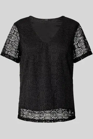 VERO MODA Regular Fit T-Shirt mit Ausbrenner-Effekt Modell 