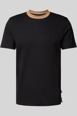 HUGO BOSS T-Shirt mit geripptem Rundhalsausschnitt Modell 