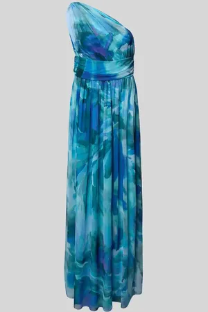Swing Abendkleid mit Taillenband und One-Shoulder-Träger in , Größe 34