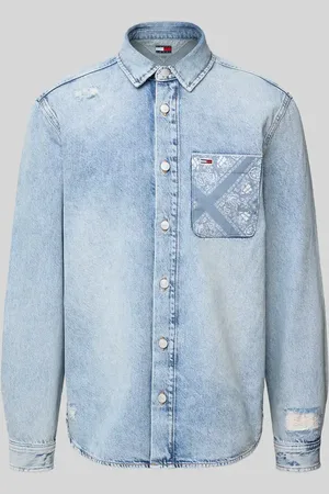 Tommy Hilfiger Regular Fit Jeanshemd aus reiner Baumwolle in , Größe L