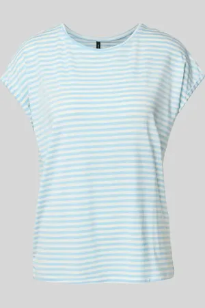 VERO MODA Regular Fit T-Shirt aus Lyocell-Elasthan-Mix Modell 