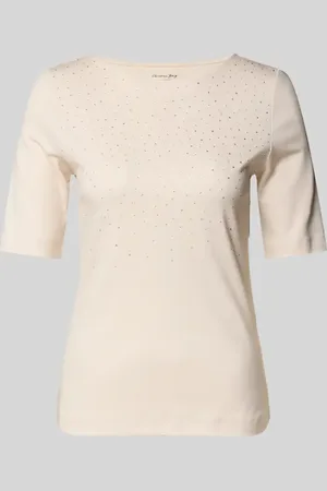 Christian Berg T-Shirt mit Ziersteinbesatz und Rundhalsausschnitt in , Größe 34