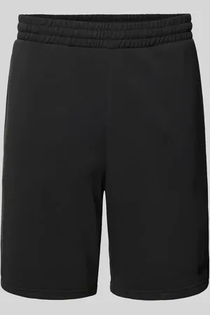 Review Relaxed Fit Sweatshorts mit Label-Stitching in , Größe L